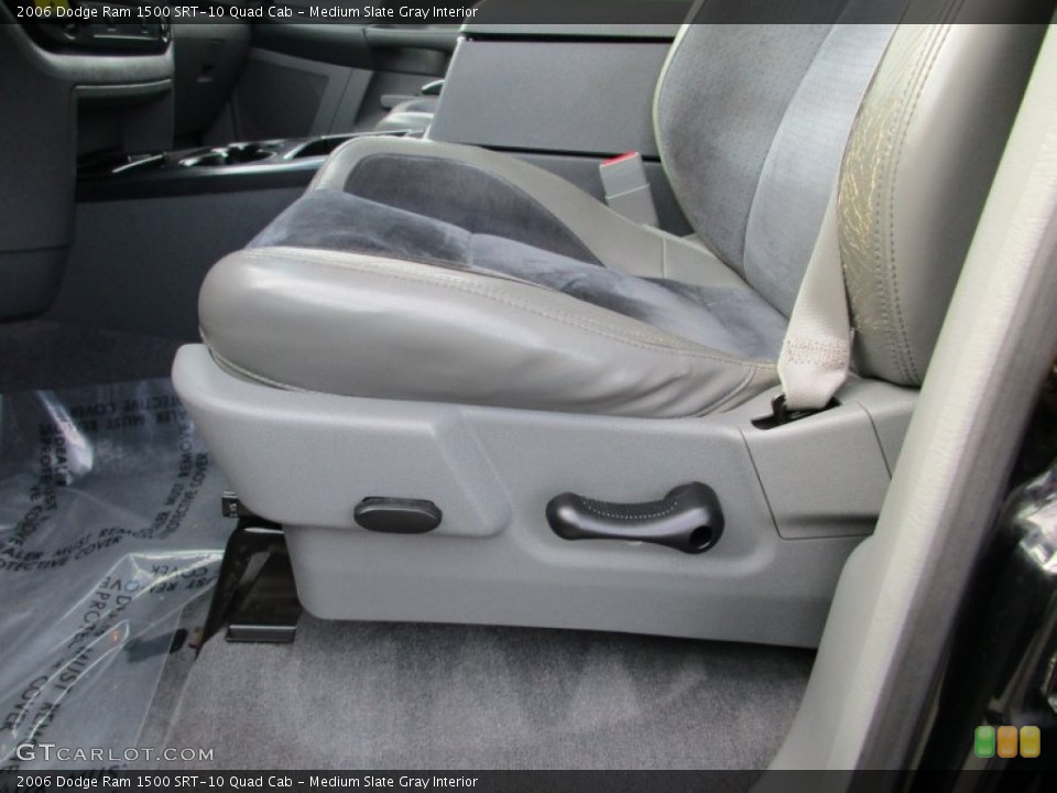 Medium Slate Gray Interior Front Seat for the 2006 Dodge Ram 1500 SRT-10 Quad Cab #107757843