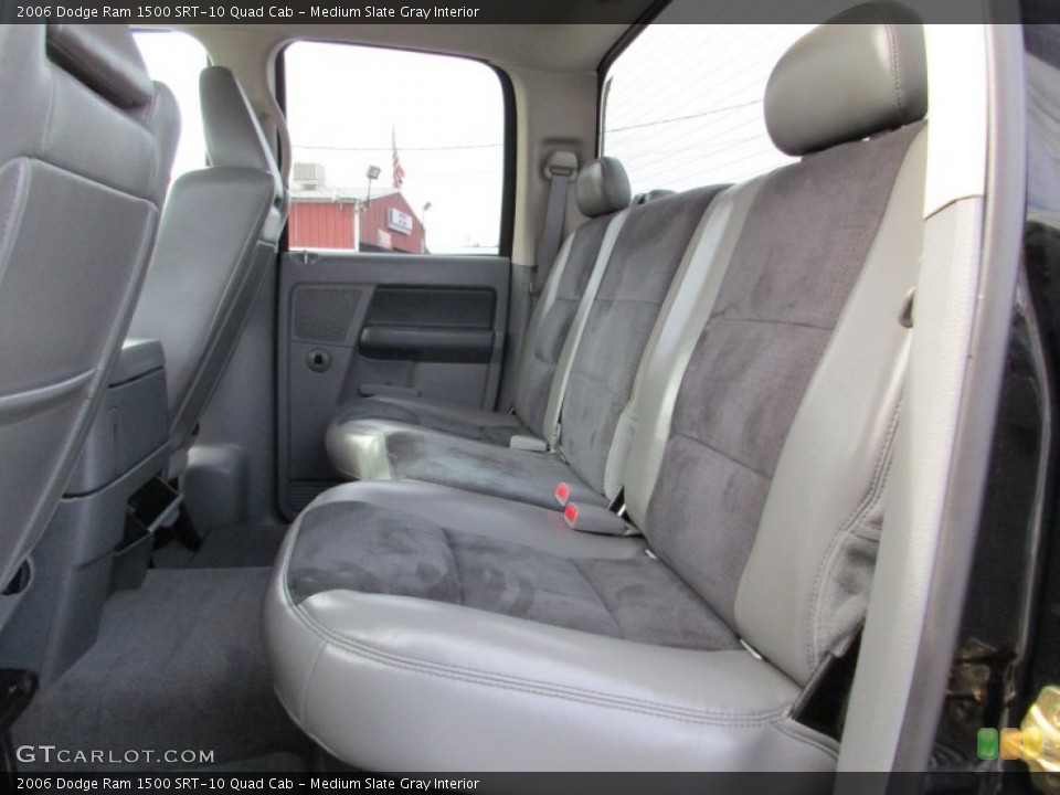 Medium Slate Gray Interior Rear Seat for the 2006 Dodge Ram 1500 SRT-10 Quad Cab #107757875