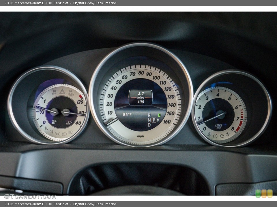 Crystal Grey/Black Interior Gauges for the 2016 Mercedes-Benz E 400 Cabriolet #107758028