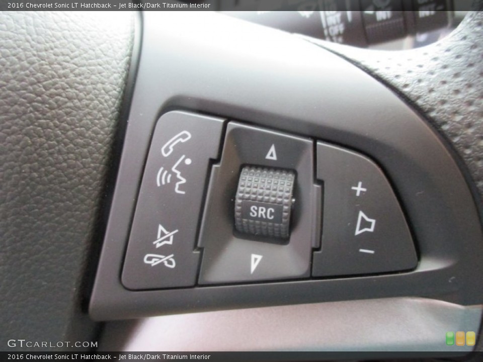 Jet Black/Dark Titanium Interior Controls for the 2016 Chevrolet Sonic LT Hatchback #107758796