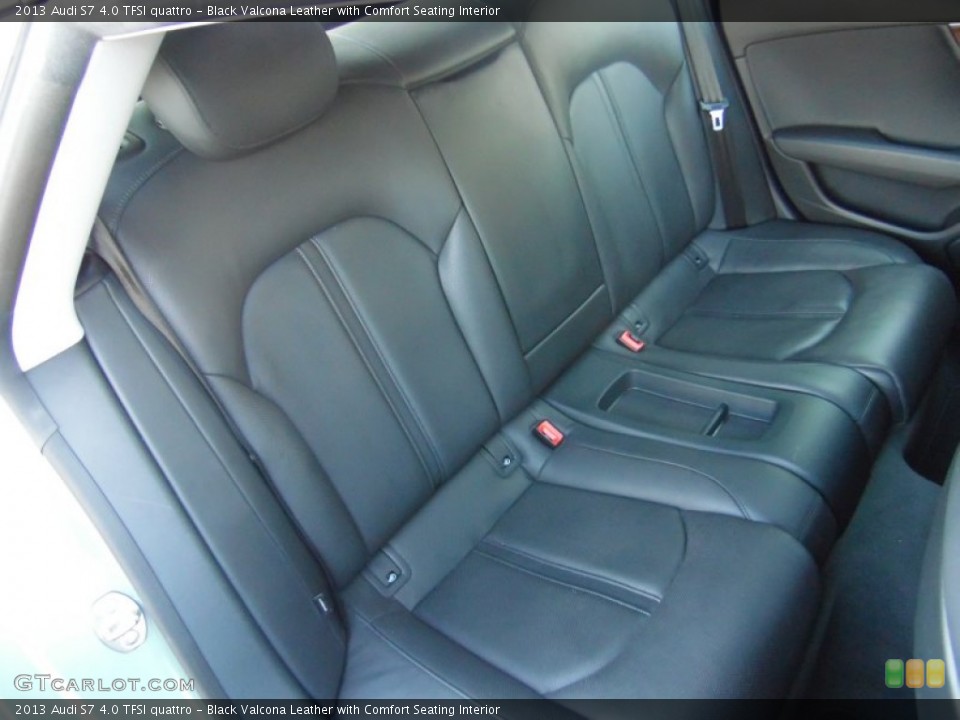 Black Valcona Leather with Comfort Seating Interior Rear Seat for the 2013 Audi S7 4.0 TFSI quattro #107760506