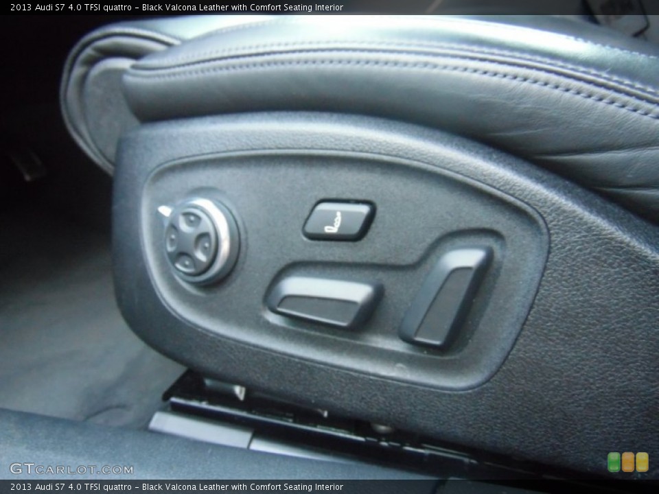 Black Valcona Leather with Comfort Seating Interior Controls for the 2013 Audi S7 4.0 TFSI quattro #107760582