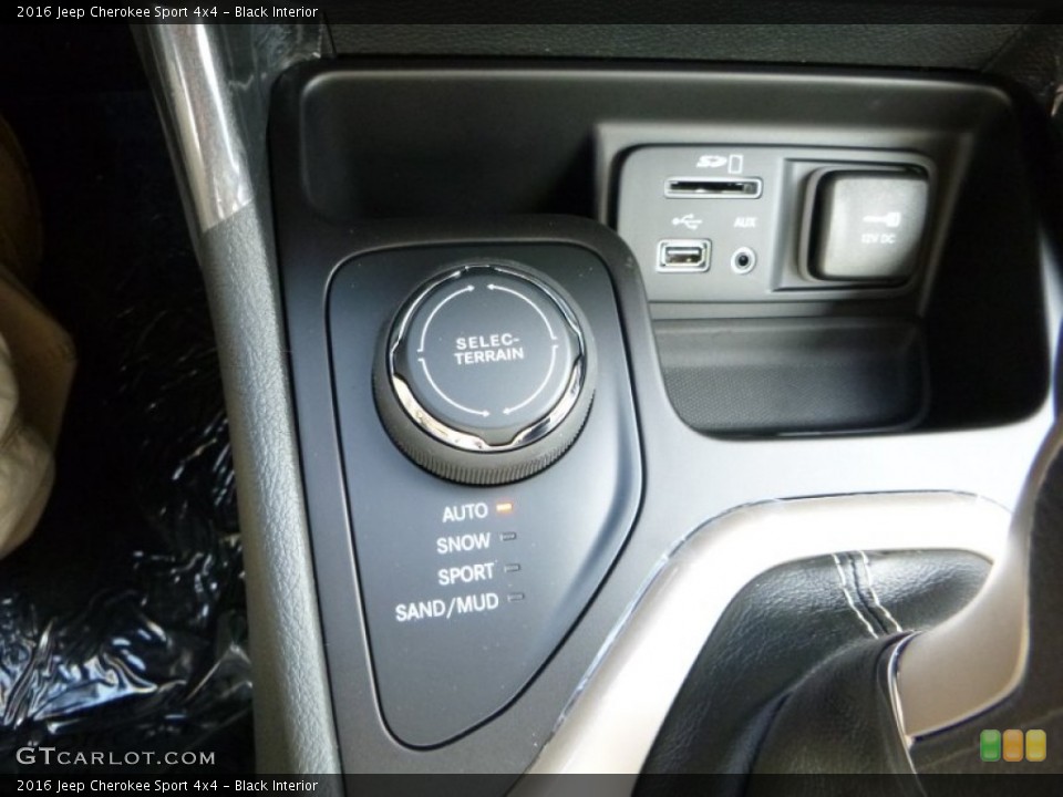 Black Interior Controls for the 2016 Jeep Cherokee Sport 4x4 #107761190