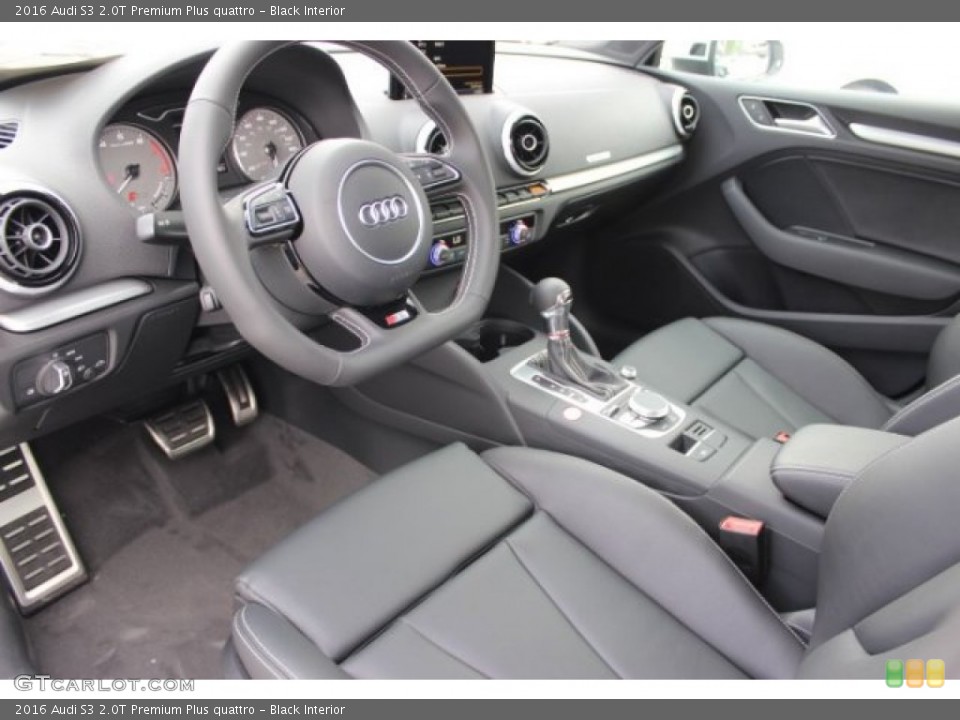 Black Interior Prime Interior for the 2016 Audi S3 2.0T Premium Plus quattro #107763156