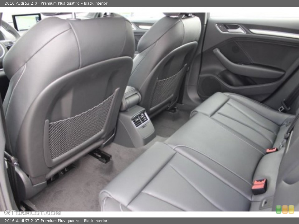 Black Interior Rear Seat for the 2016 Audi S3 2.0T Premium Plus quattro #107763518