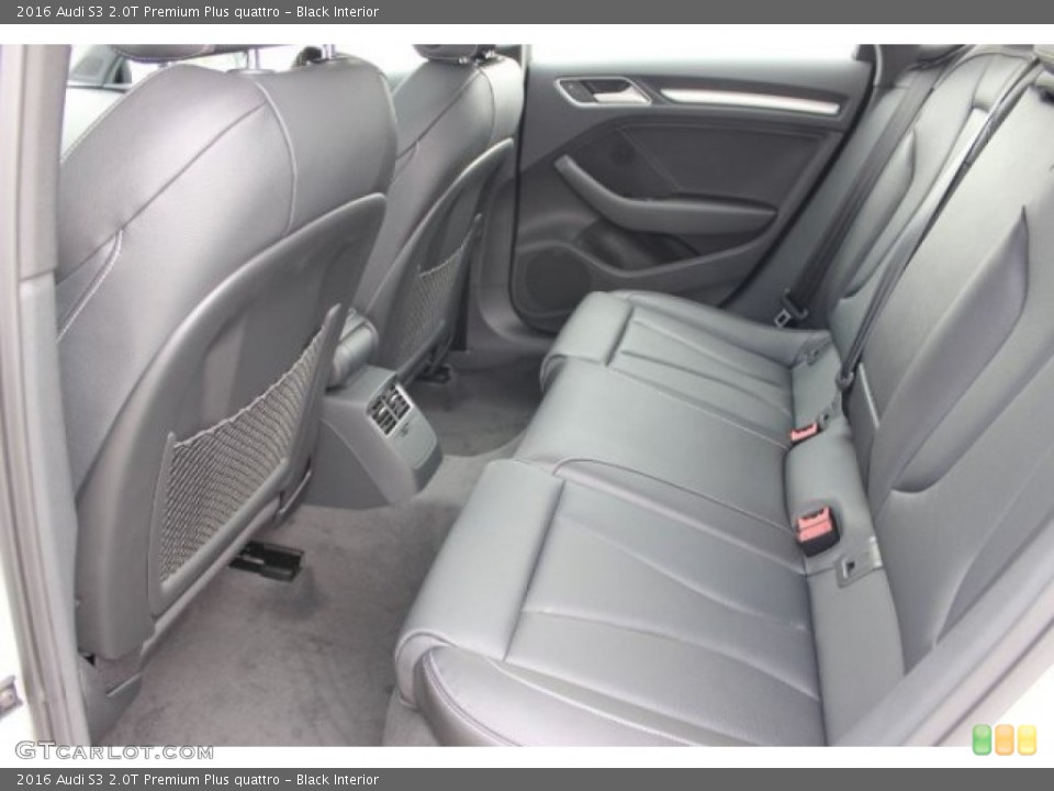 Black Interior Rear Seat for the 2016 Audi S3 2.0T Premium Plus quattro #107763539