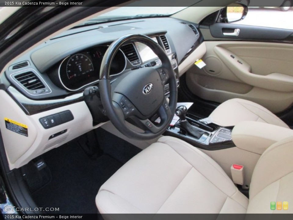 Beige Interior Prime Interior for the 2015 Kia Cadenza Premium #107763965