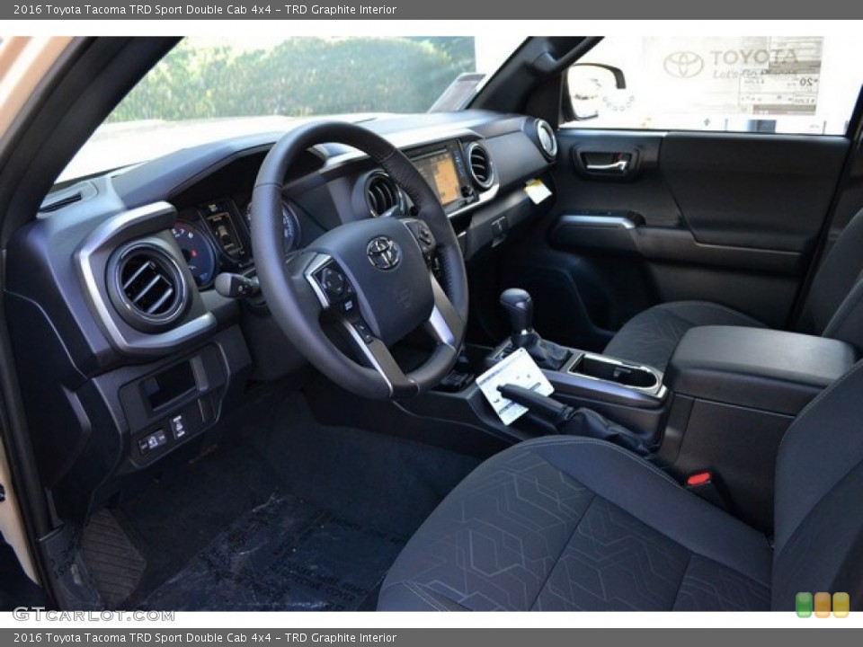TRD Graphite Interior Photo for the 2016 Toyota Tacoma TRD Sport Double Cab 4x4 #107767115