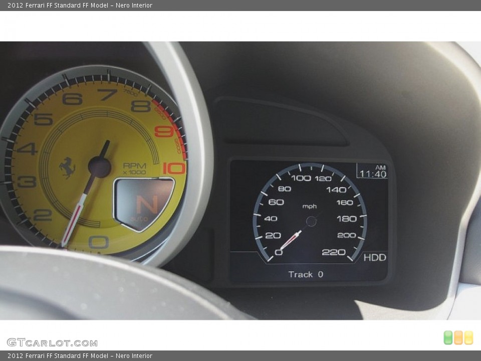 Nero Interior Gauges for the 2012 Ferrari FF  #107767505