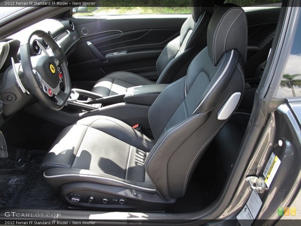 Nero Interior Front Seat for the 2012 Ferrari FF  #107767604