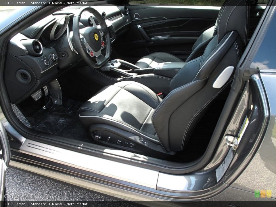 Nero Interior Front Seat for the 2012 Ferrari FF  #107767679