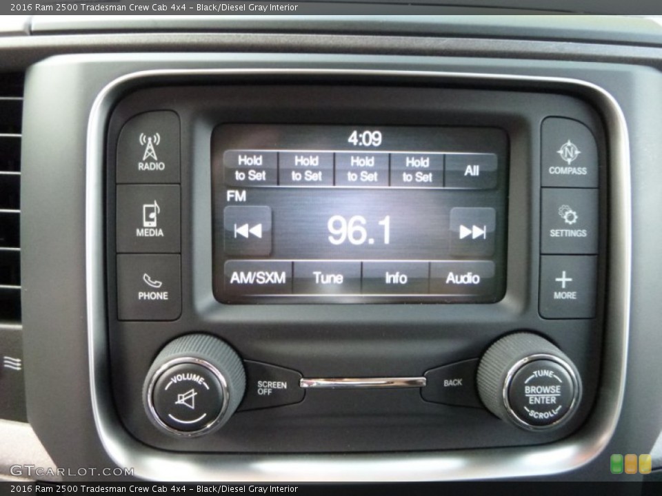 Black/Diesel Gray Interior Audio System for the 2016 Ram 2500 Tradesman Crew Cab 4x4 #107774375