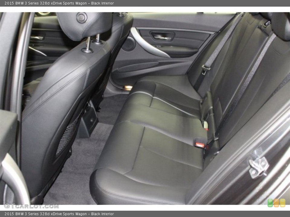 Black Interior Rear Seat for the 2015 BMW 3 Series 328d xDrive Sports Wagon #107774438