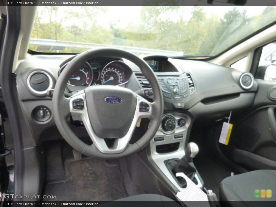 Charcoal Black Interior Prime Interior for the 2016 Ford Fiesta SE Hatchback #107779684
