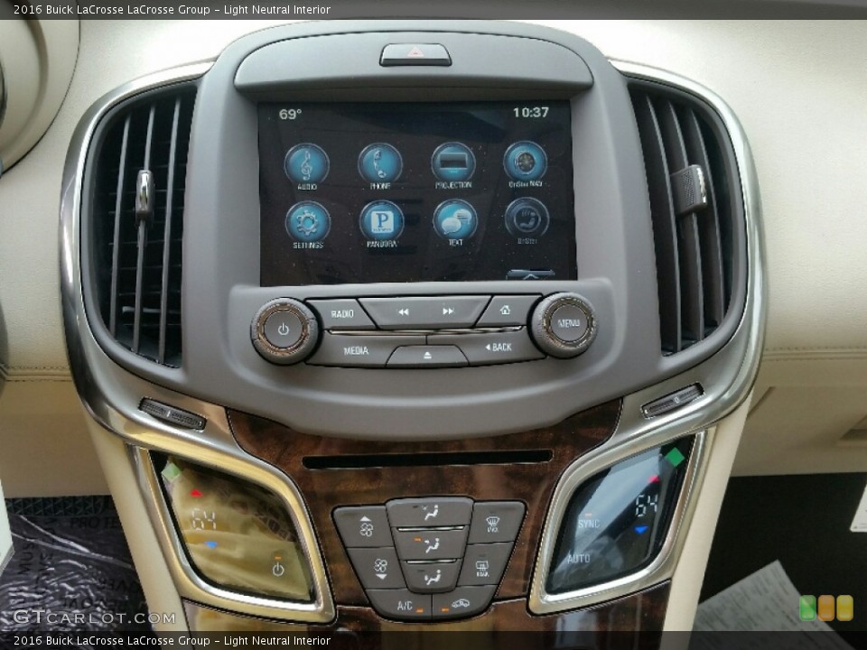 Light Neutral Interior Controls for the 2016 Buick LaCrosse LaCrosse Group #107780843