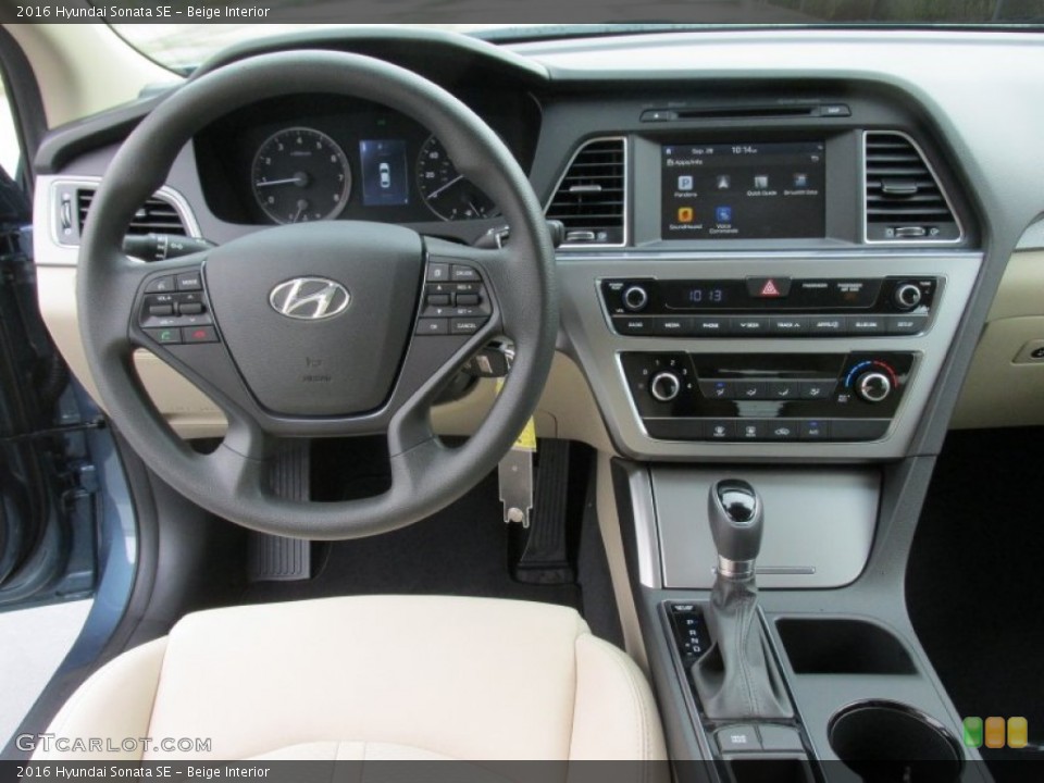 Beige 2016 Hyundai Sonata Interiors