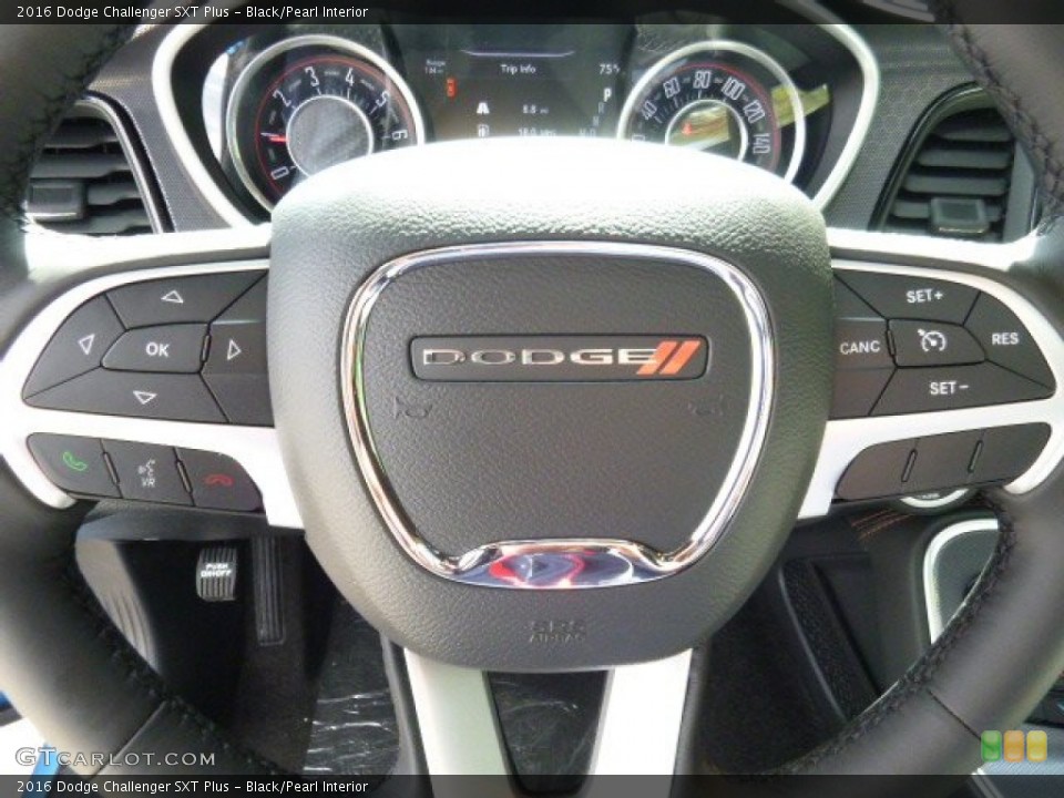 Black/Pearl Interior Steering Wheel for the 2016 Dodge Challenger SXT Plus #107790878