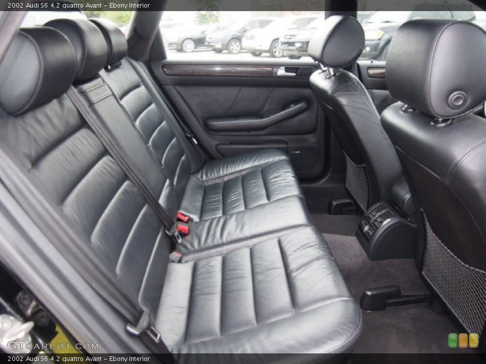 Ebony Interior Rear Seat for the 2002 Audi S6 4.2 quattro Avant #107792213