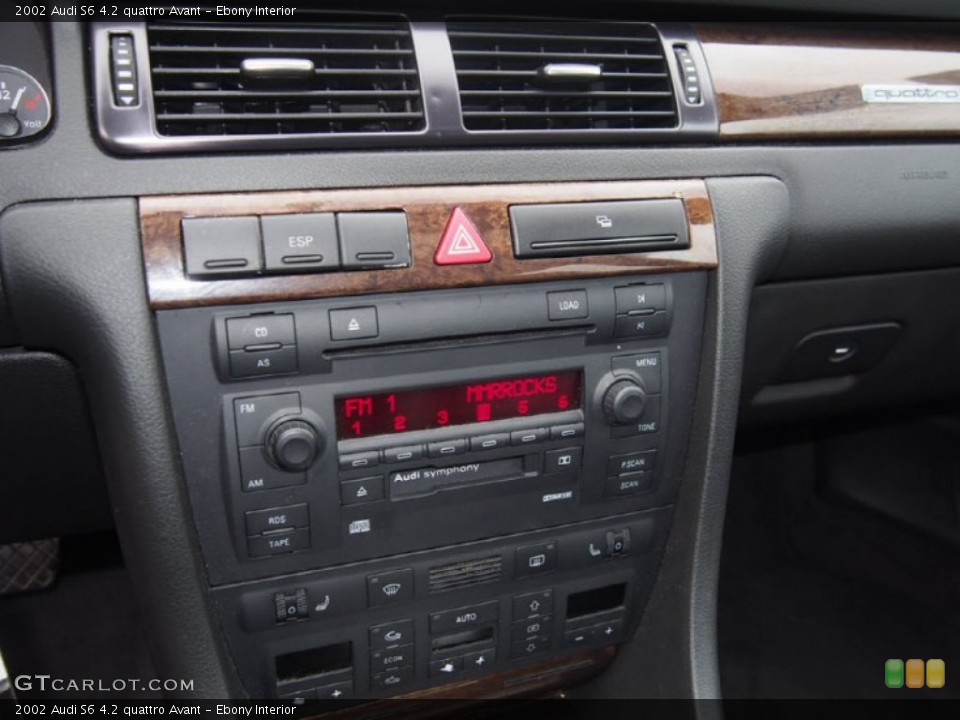 Ebony Interior Controls for the 2002 Audi S6 4.2 quattro Avant #107792252