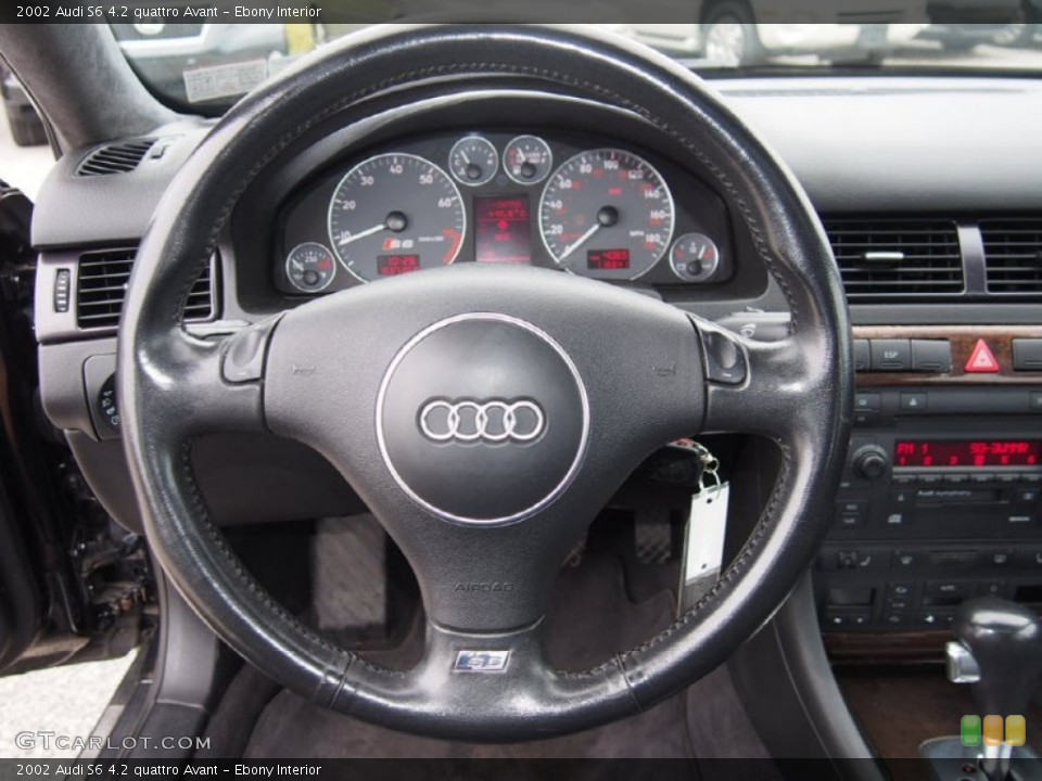 Ebony Interior Steering Wheel for the 2002 Audi S6 4.2 quattro Avant #107792273