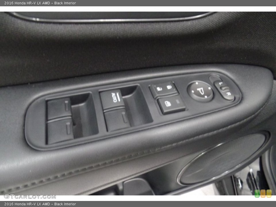 Black Interior Controls for the 2016 Honda HR-V LX AWD #107800124