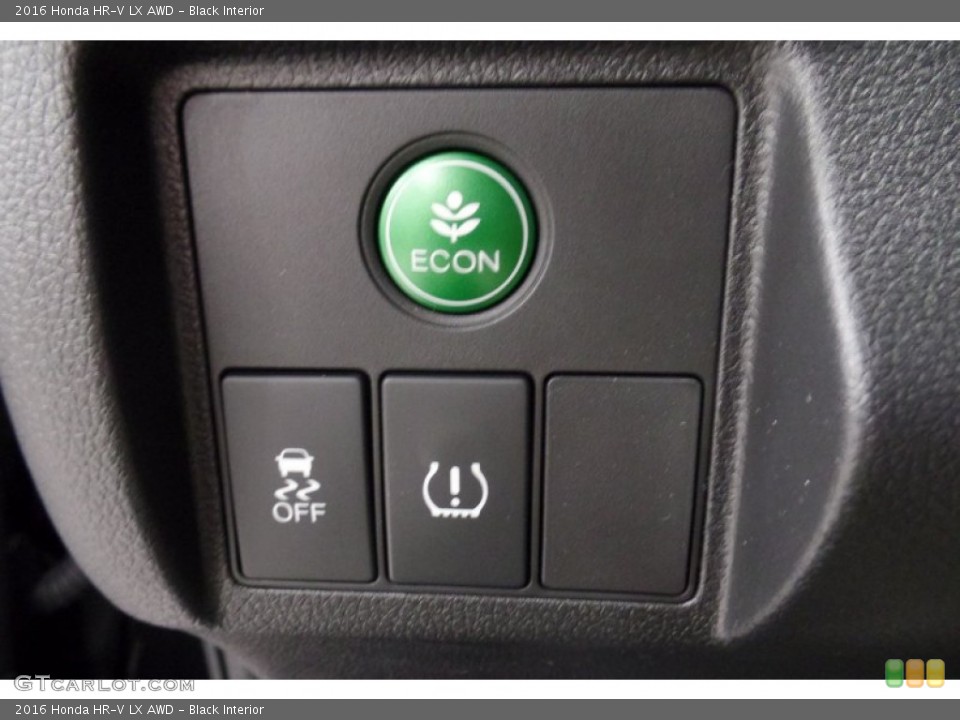 Black Interior Controls for the 2016 Honda HR-V LX AWD #107800145