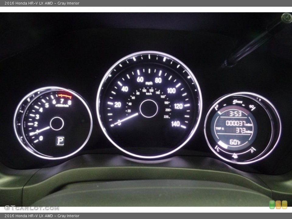 Gray Interior Gauges for the 2016 Honda HR-V LX AWD #107800901
