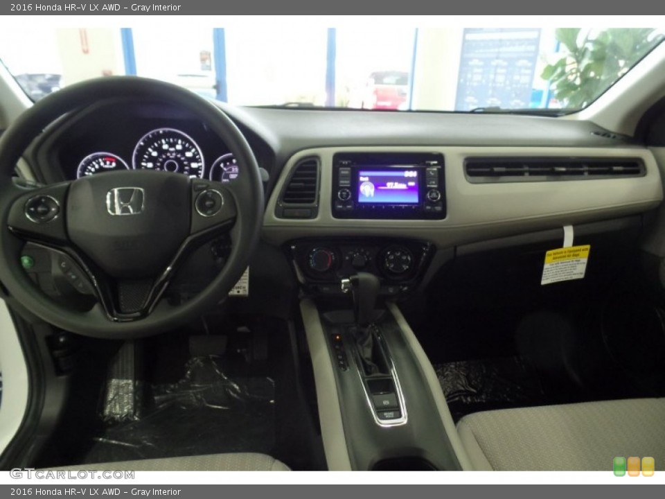 Gray Interior Dashboard for the 2016 Honda HR-V LX AWD #107800922