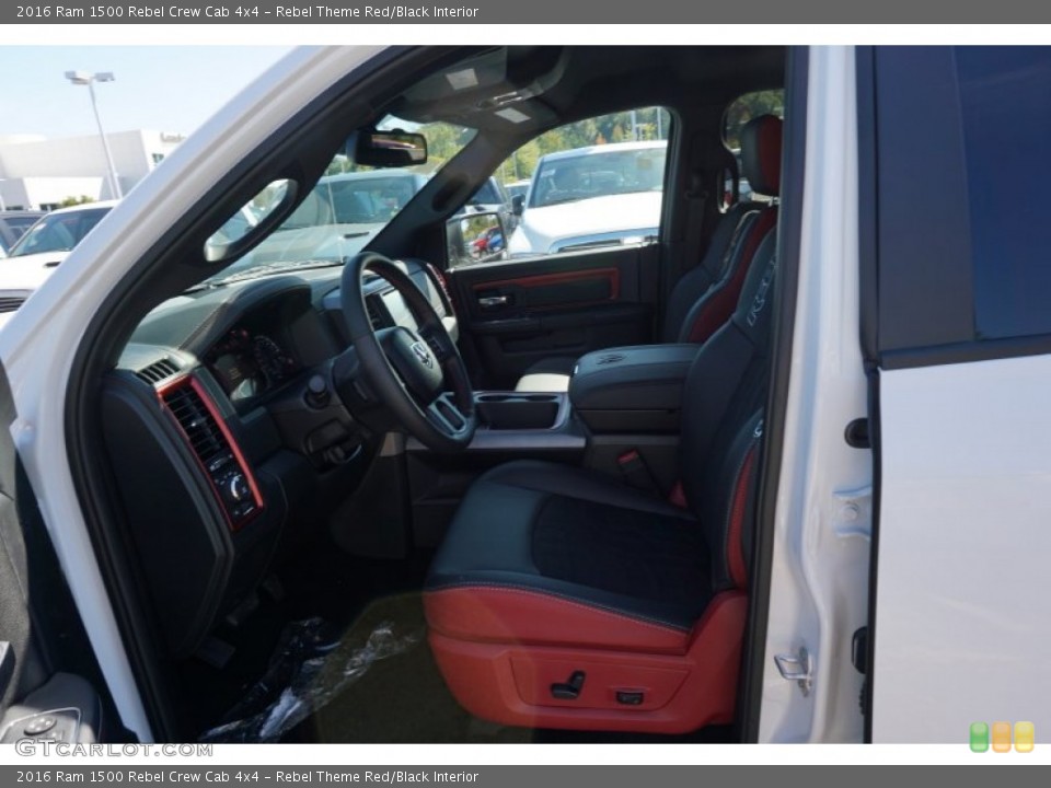 Rebel Theme Red/Black Interior Photo for the 2016 Ram 1500 Rebel Crew Cab 4x4 #107801356