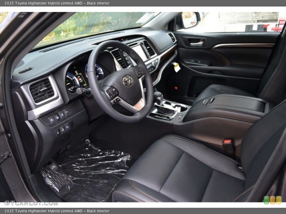 Black Interior Photo for the 2015 Toyota Highlander Hybrid Limited AWD #107812346