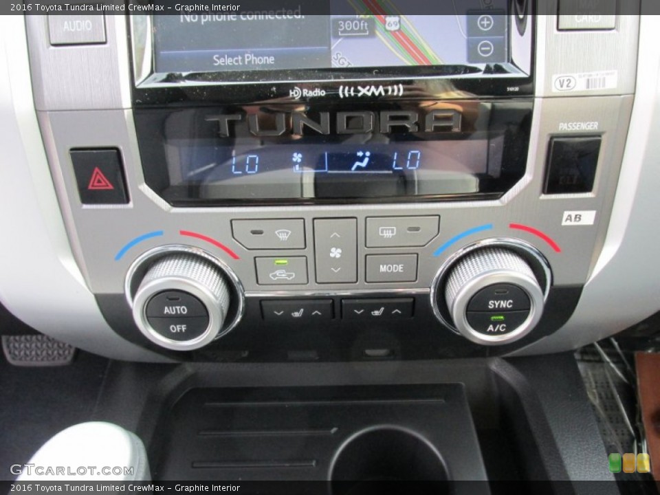 Graphite Interior Controls for the 2016 Toyota Tundra Limited CrewMax #107816312