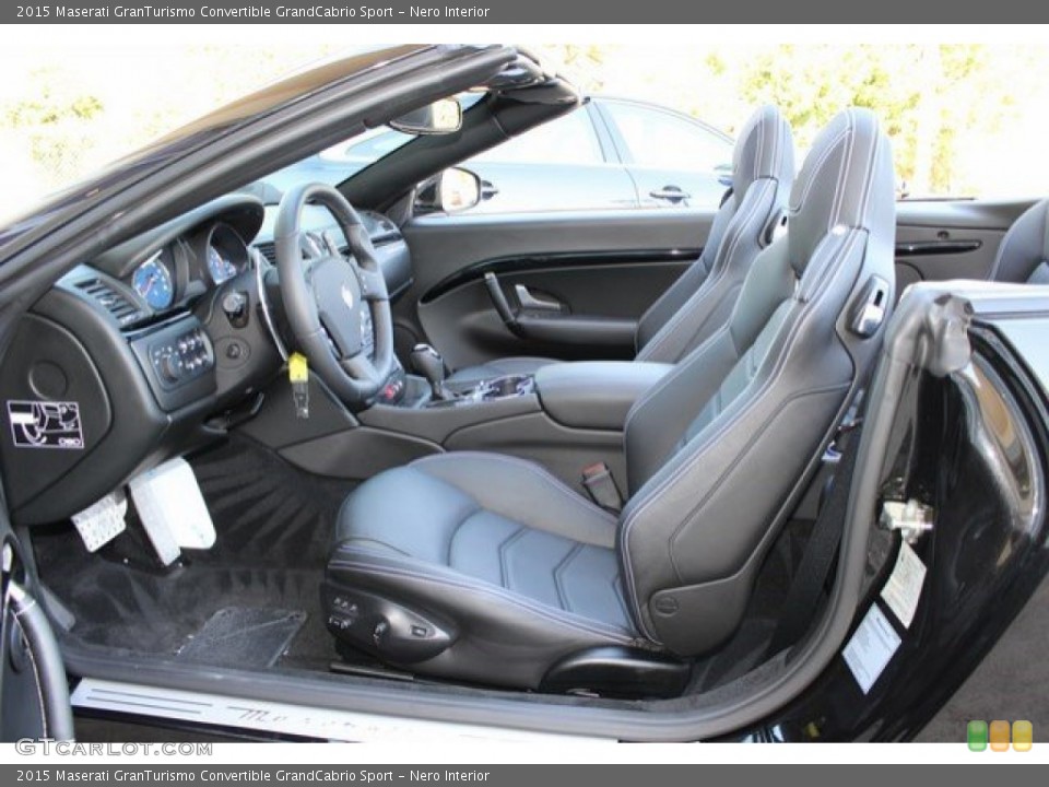 Nero Interior Front Seat for the 2015 Maserati GranTurismo Convertible GrandCabrio Sport #107818517
