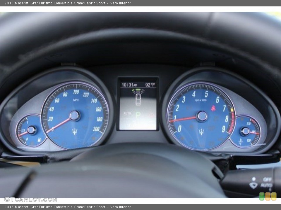 Nero Interior Gauges for the 2015 Maserati GranTurismo Convertible GrandCabrio Sport #107818616