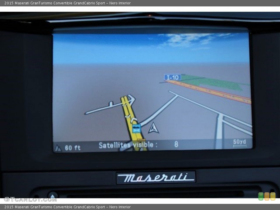 Nero Interior Navigation for the 2015 Maserati GranTurismo Convertible GrandCabrio Sport #107818706