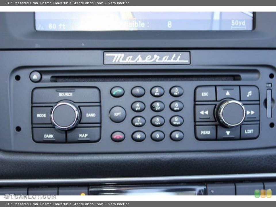 Nero Interior Controls for the 2015 Maserati GranTurismo Convertible GrandCabrio Sport #107818724