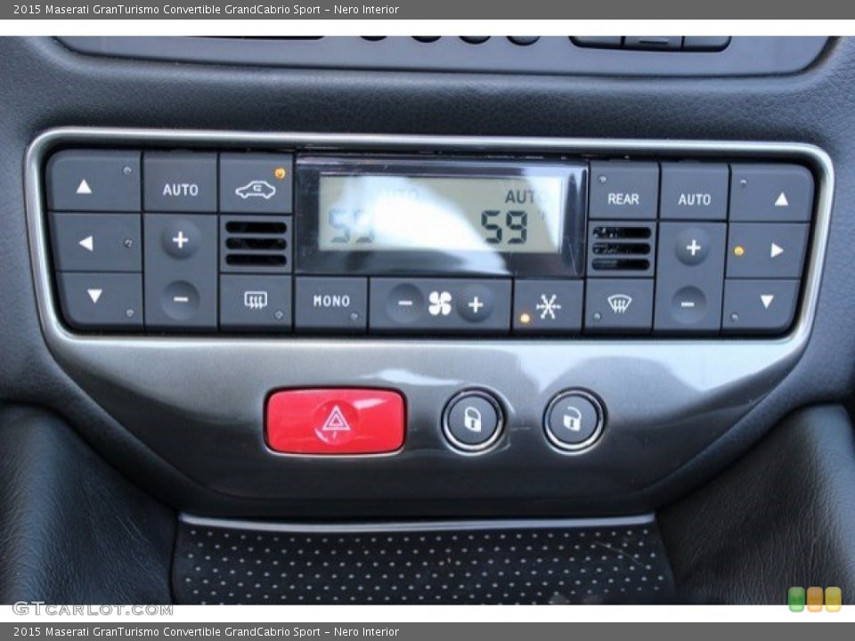Nero Interior Controls for the 2015 Maserati GranTurismo Convertible GrandCabrio Sport #107818742