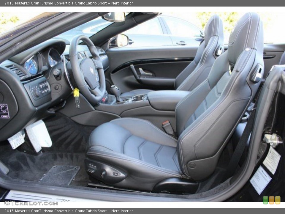 Nero Interior Front Seat for the 2015 Maserati GranTurismo Convertible GrandCabrio Sport #107818889