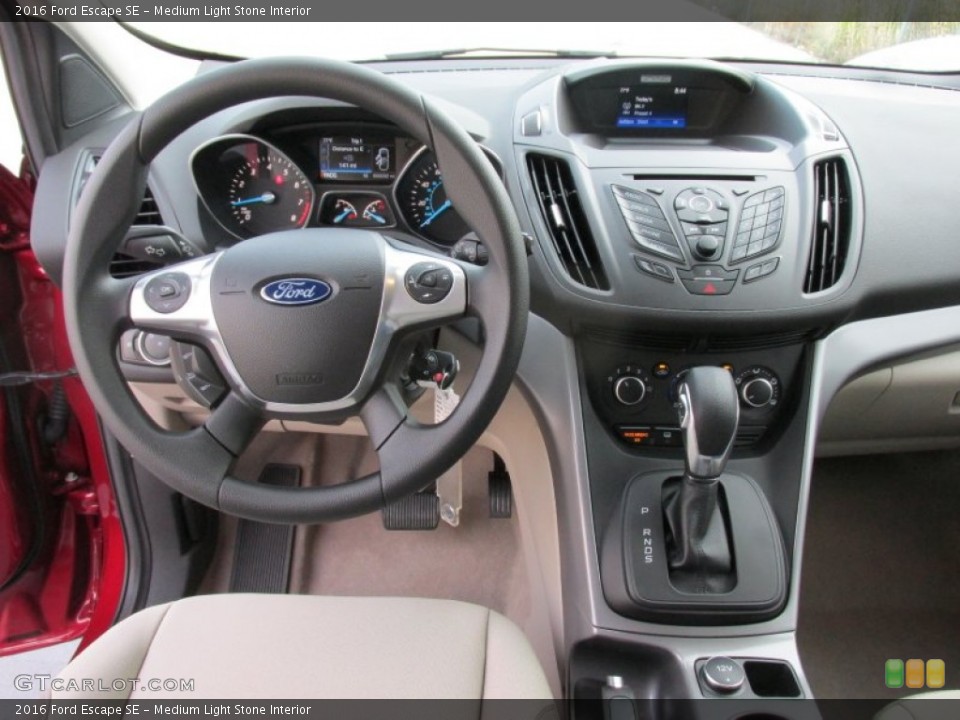 Medium Light Stone Interior Dashboard for the 2016 Ford Escape SE #107819021