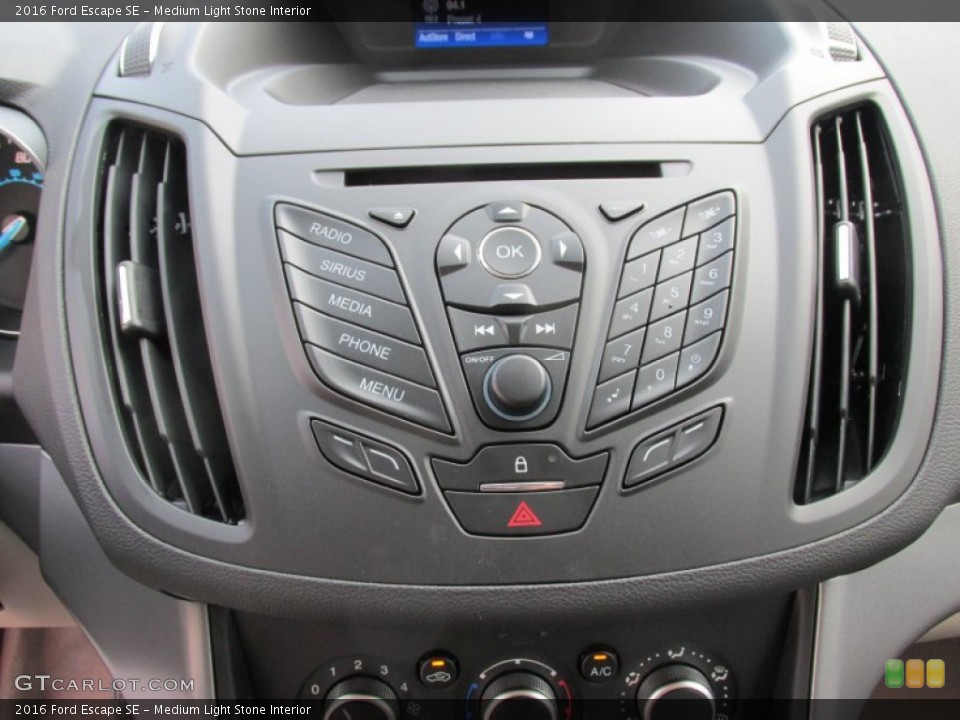 Medium Light Stone Interior Controls for the 2016 Ford Escape SE #107819063