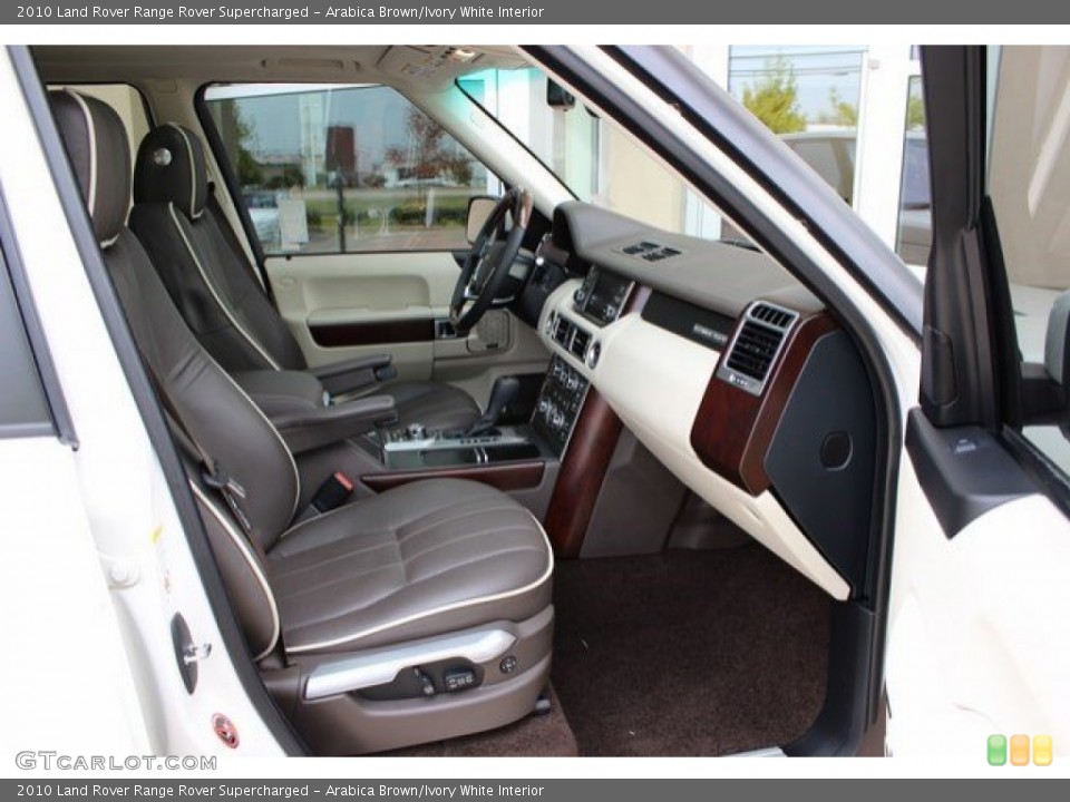 Arabica Brown/Ivory White Interior Front Seat for the 2010 Land Rover Range Rover Supercharged #107821067