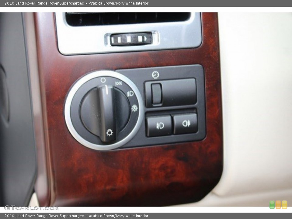 Arabica Brown/Ivory White Interior Controls for the 2010 Land Rover Range Rover Supercharged #107821253