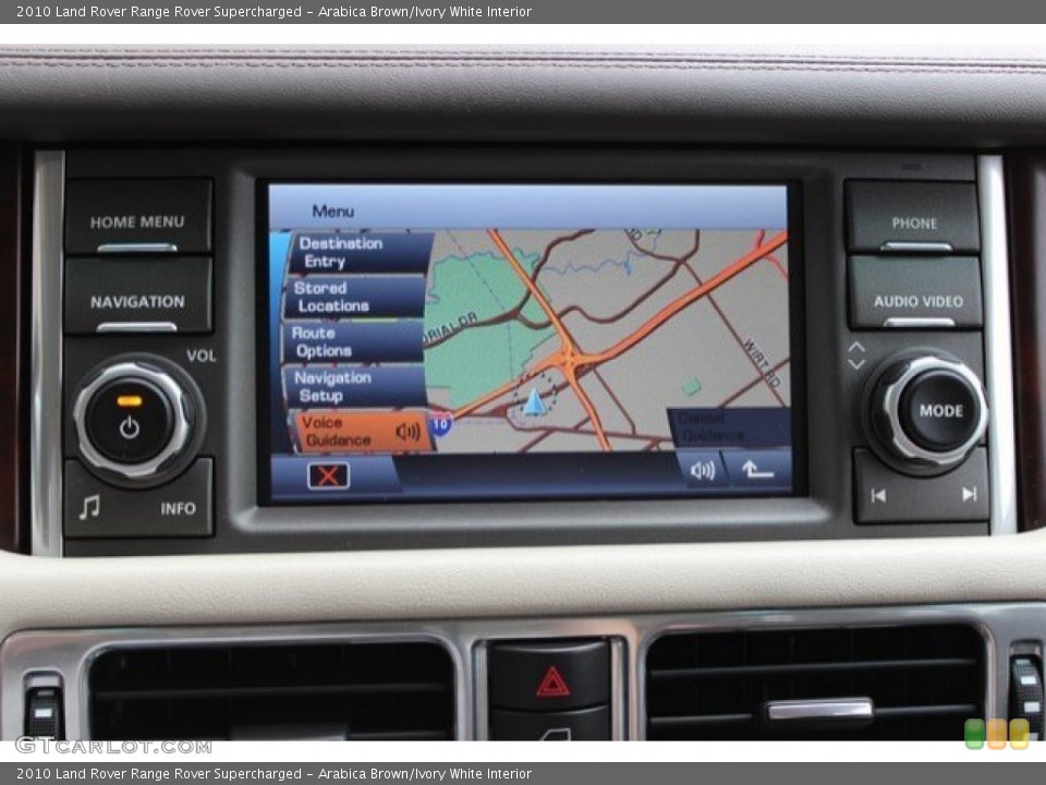 Arabica Brown/Ivory White Interior Navigation for the 2010 Land Rover Range Rover Supercharged #107821553