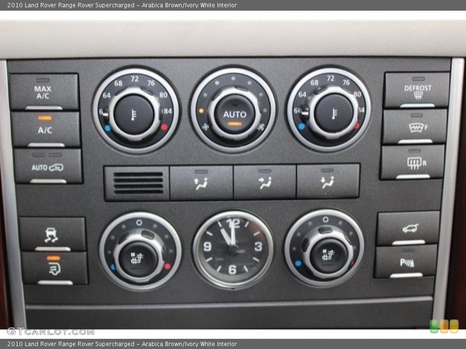 Arabica Brown/Ivory White Interior Controls for the 2010 Land Rover Range Rover Supercharged #107821613