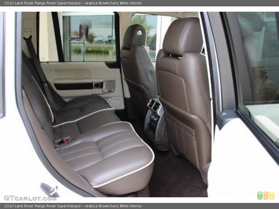 Arabica Brown/Ivory White Interior Rear Seat for the 2010 Land Rover Range Rover Supercharged #107822000