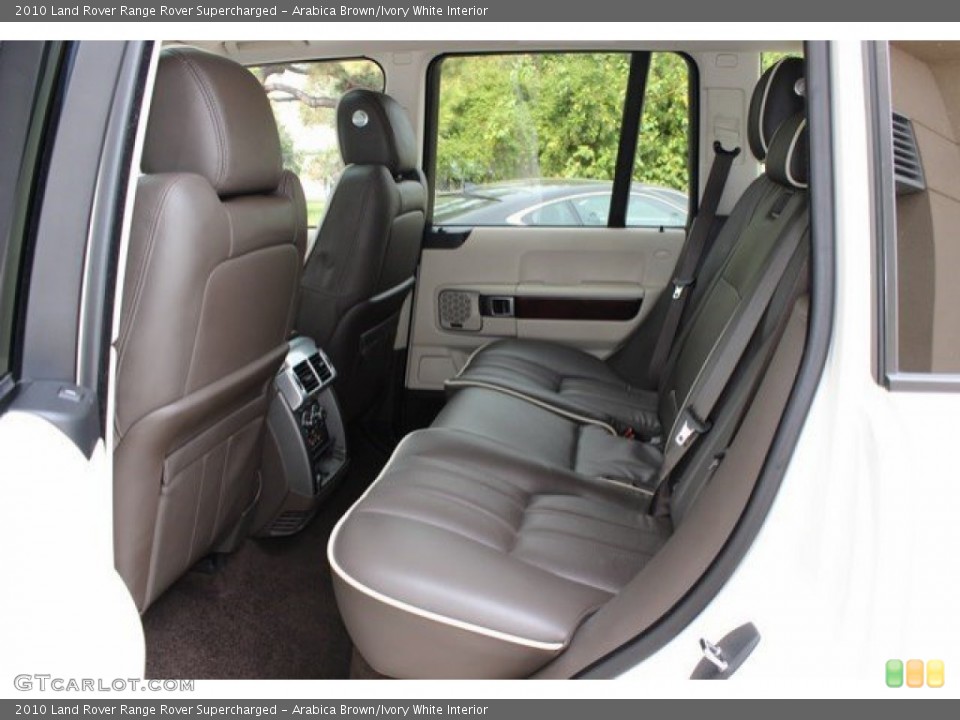 Arabica Brown/Ivory White Interior Rear Seat for the 2010 Land Rover Range Rover Supercharged #107822066