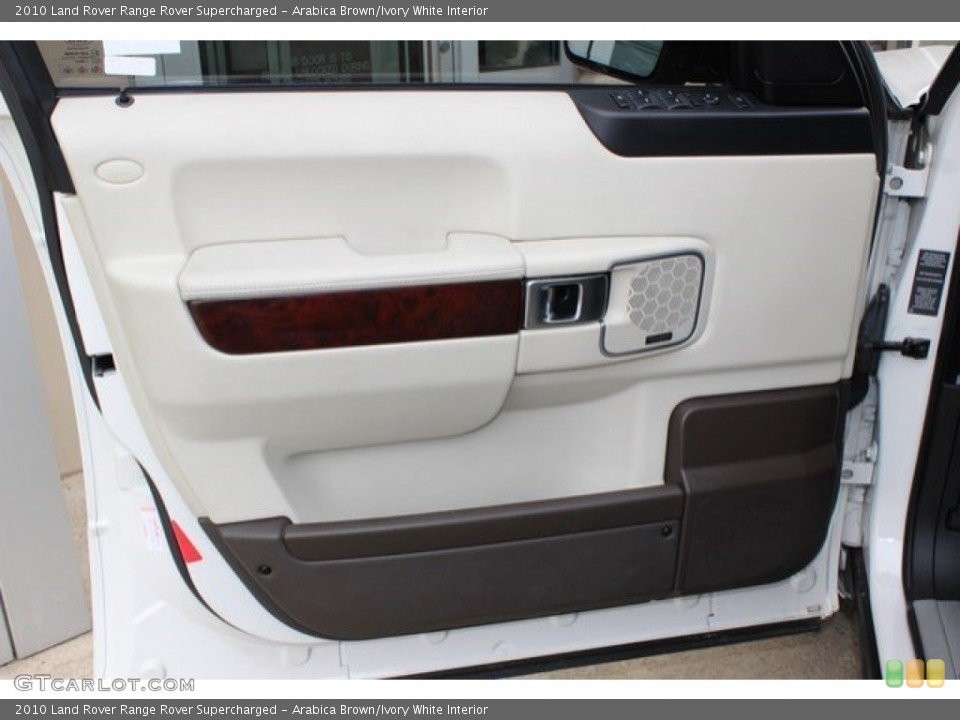Arabica Brown/Ivory White Interior Door Panel for the 2010 Land Rover Range Rover Supercharged #107822189
