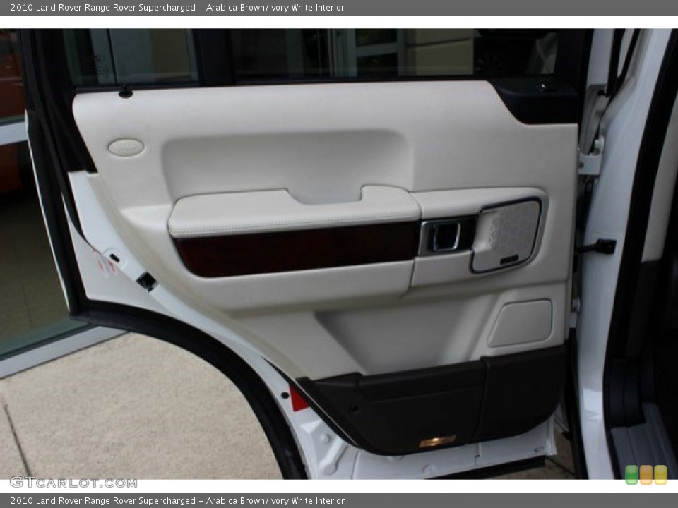 Arabica Brown/Ivory White Interior Door Panel for the 2010 Land Rover Range Rover Supercharged #107822246
