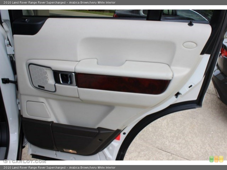 Arabica Brown/Ivory White Interior Door Panel for the 2010 Land Rover Range Rover Supercharged #107822255