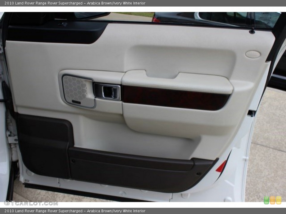 Arabica Brown/Ivory White Interior Door Panel for the 2010 Land Rover Range Rover Supercharged #107822276