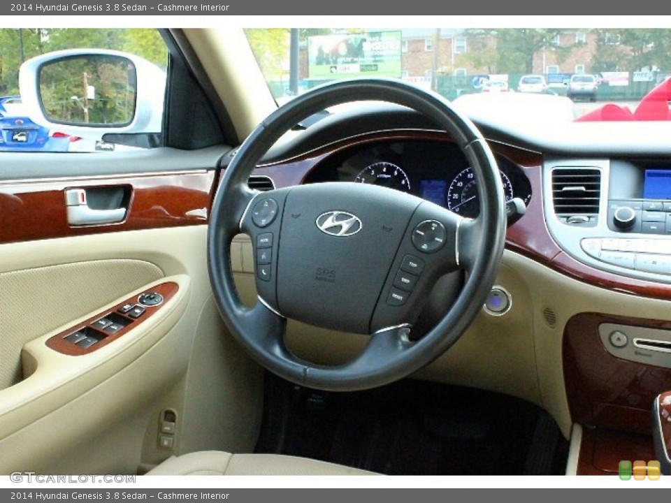 Cashmere Interior Steering Wheel for the 2014 Hyundai Genesis 3.8 Sedan #107833364